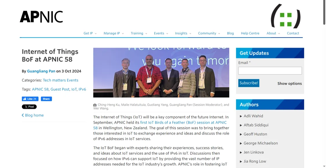 APNIC Blog Post